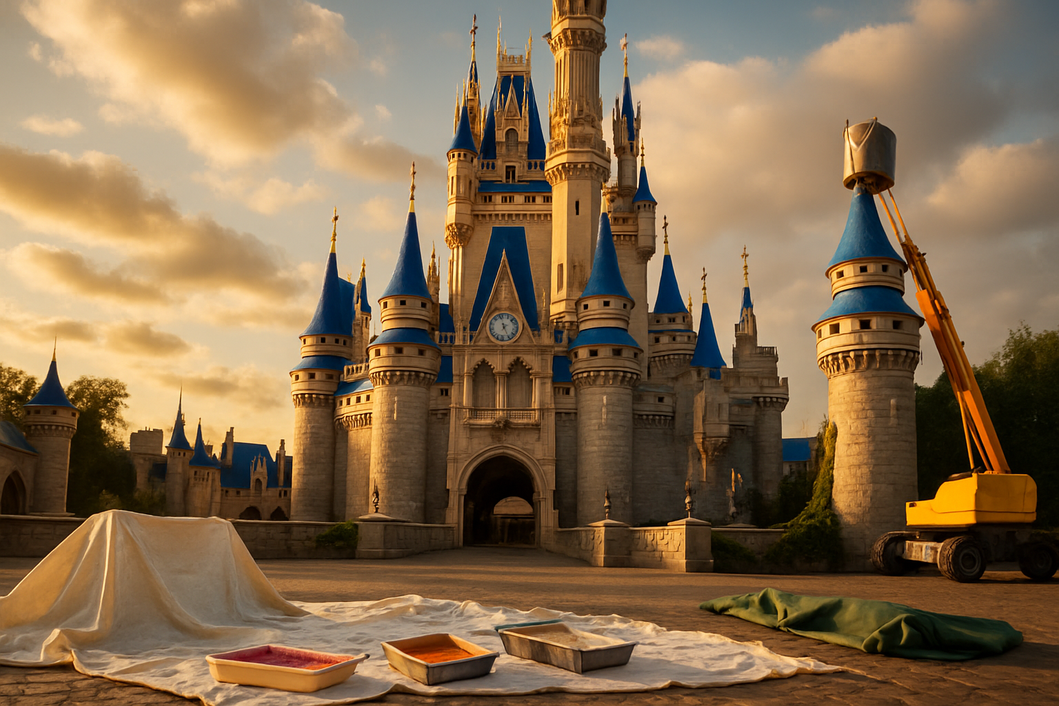 Disney Is Repainting Cinderella Castle Back to Its Classic Colors