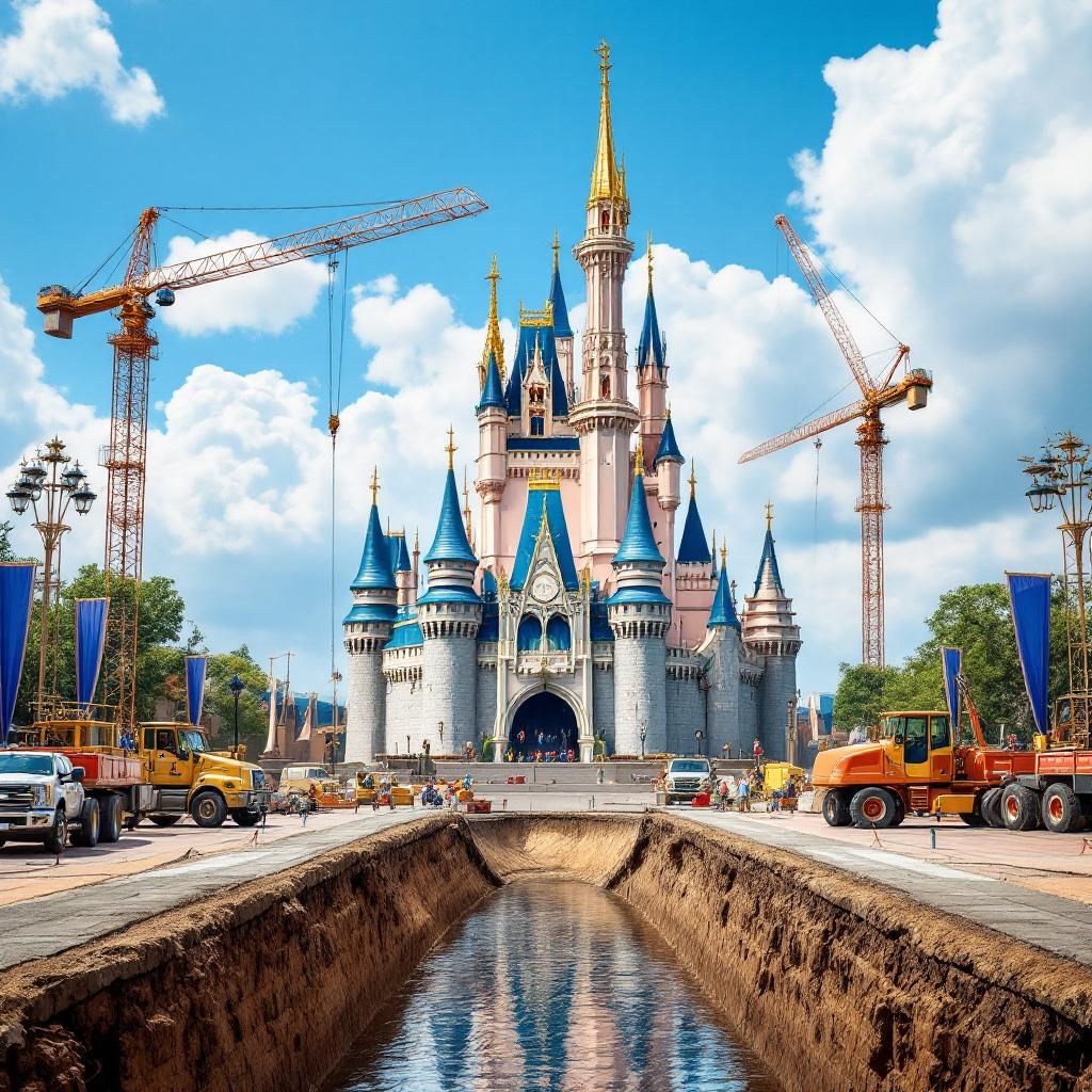 Disney Just Drained the Moat Around Cinderella Castle—And the Photos Confirm the Big Transformation Is Officially Underway