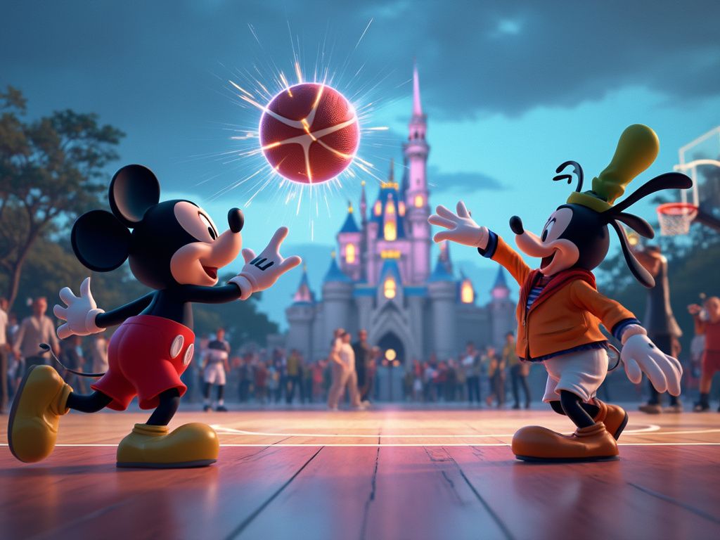 Disney Parks Transform NBA Christmas Game with Animated Magic