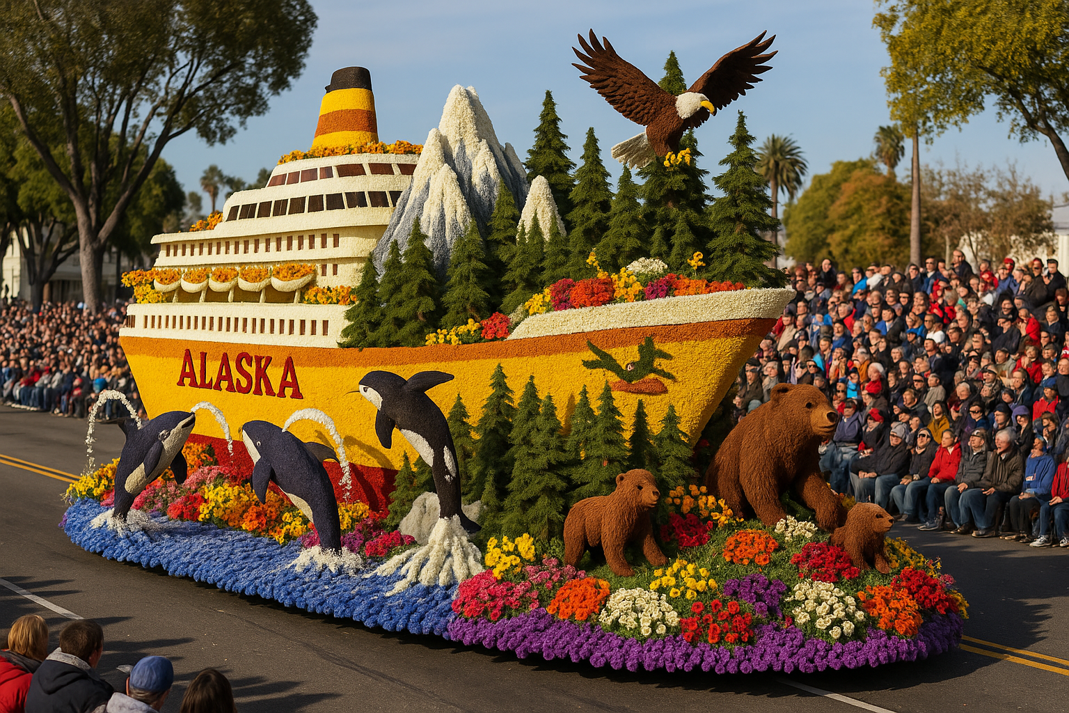Princess Cruises Just Turned Its Newest Ship Into a Massive Floating Garden—And 28 Million People Watched It Sail Down the Street
